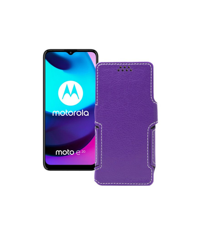 Чохол-книжка з екошкіри для телефону Motorola Moto E20