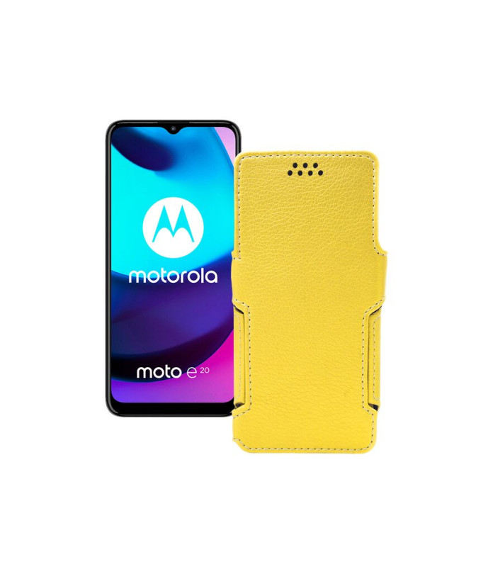 Чохол-книжка з екошкіри для телефону Motorola Moto E20