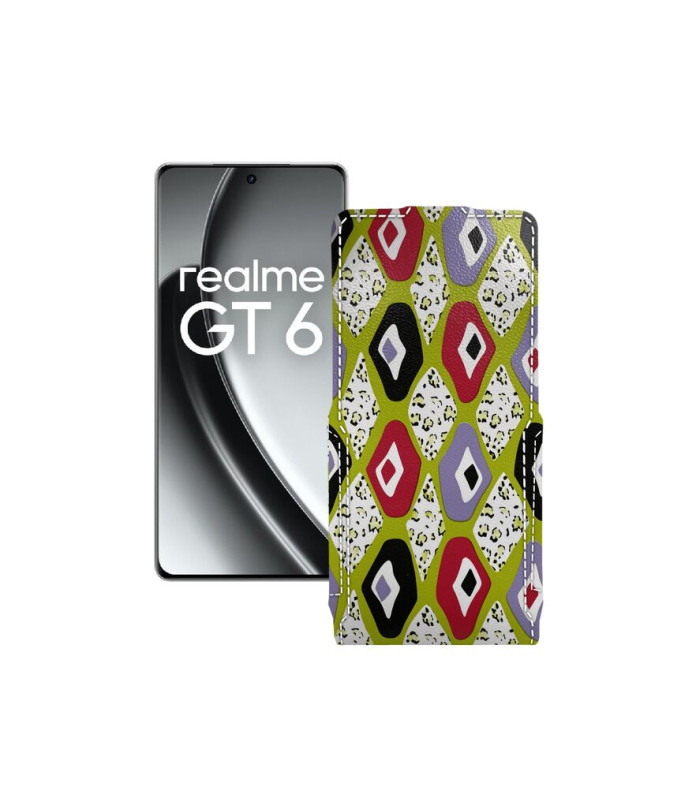 Чохол-флип з екошкіри для телефону Realme GT6