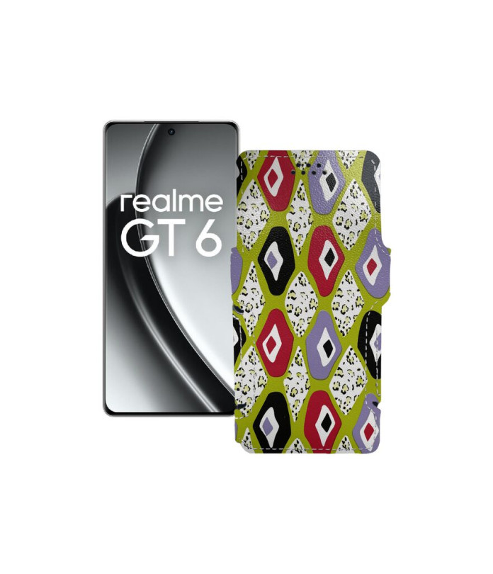 Чохол-книжка з екошкіри для телефону Realme GT6