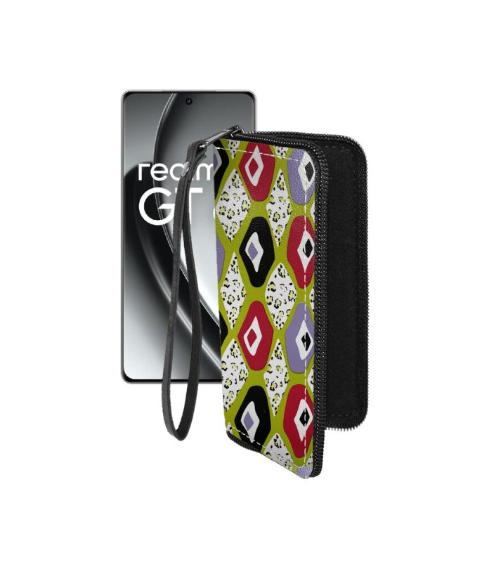 Чохол-гаманець з екошкіри для телефону Realme GT6