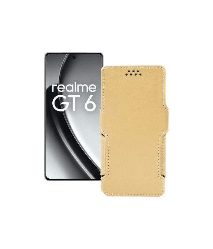 Чохол-книжка з екошкіри для телефону Realme GT6