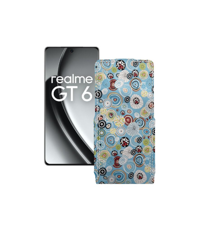 Чохол-флип з екошкіри для телефону Realme GT6