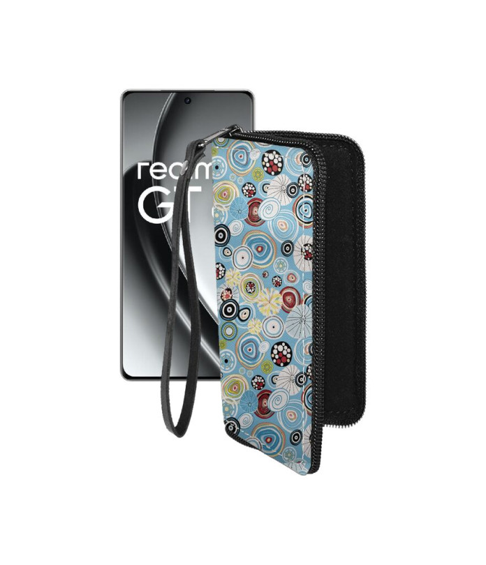 Чохол-гаманець з екошкіри для телефону Realme GT6