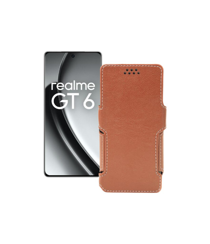 Чохол-книжка з екошкіри для телефону Realme GT6