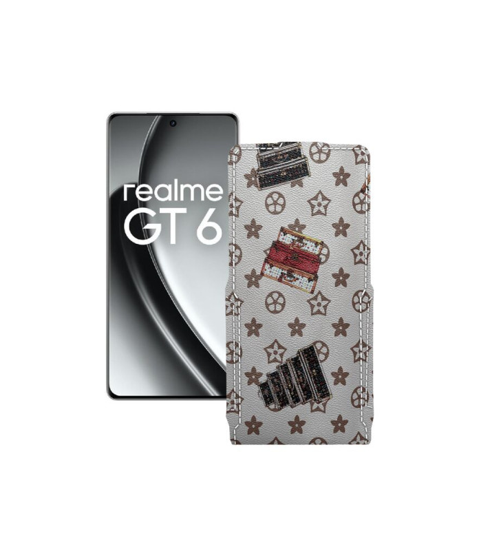 Чохол-флип з екошкіри для телефону Realme GT6