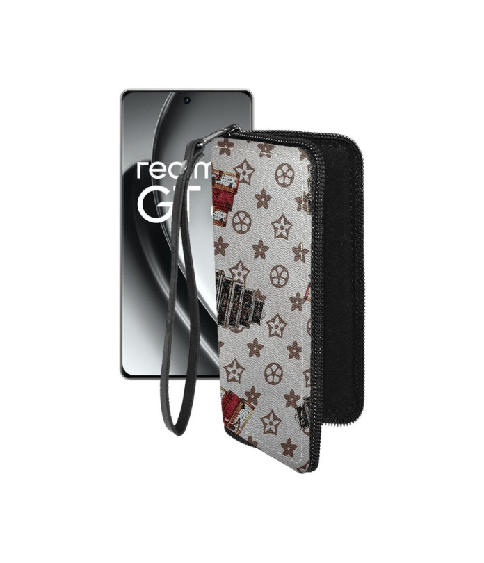 Чохол-гаманець з екошкіри для телефону Realme GT6