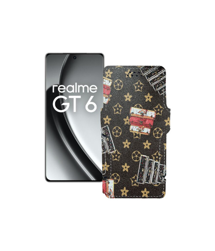 Чохол-книжка з екошкіри для телефону Realme GT6