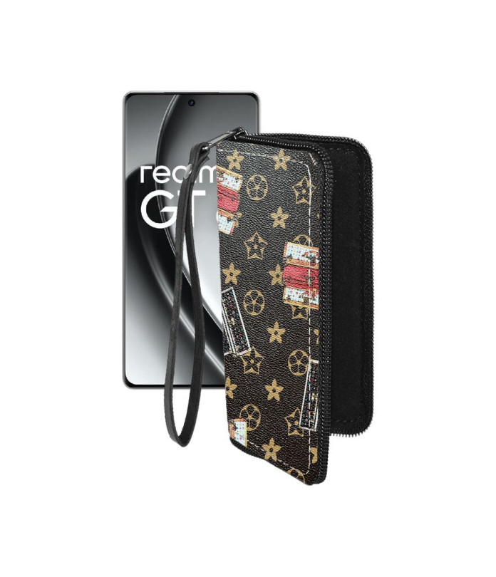 Чохол-гаманець з екошкіри для телефону Realme GT6