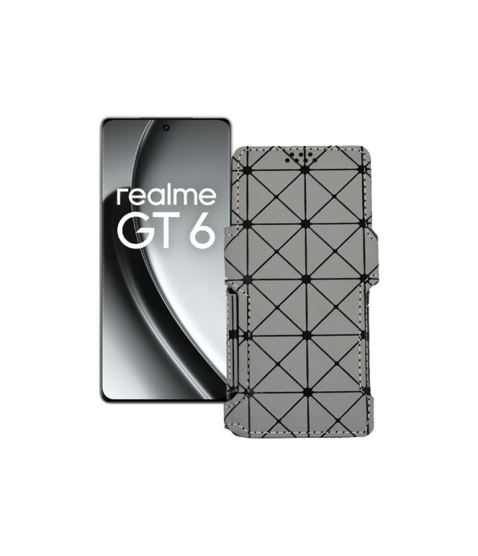 Чохол-книжка з екошкіри для телефону Realme GT6