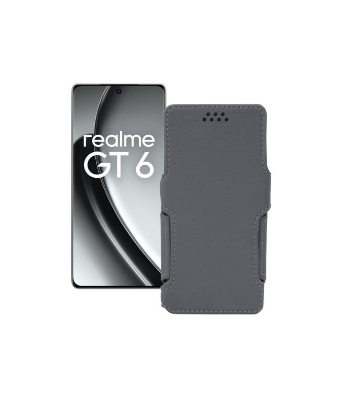 Чохол-книжка з екошкіри для телефону Realme GT6