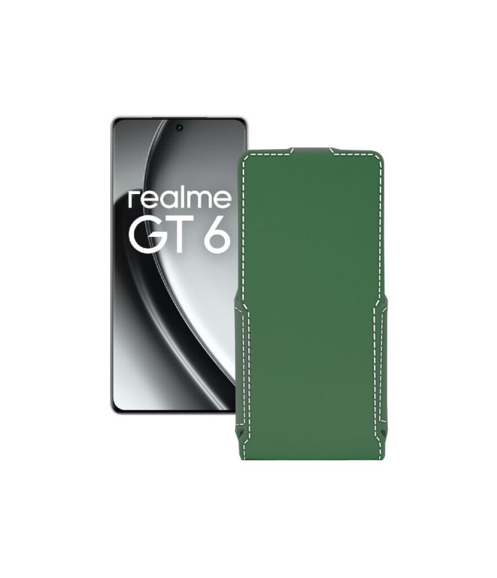 Чохол-флип з екошкіри для телефону Realme GT6
