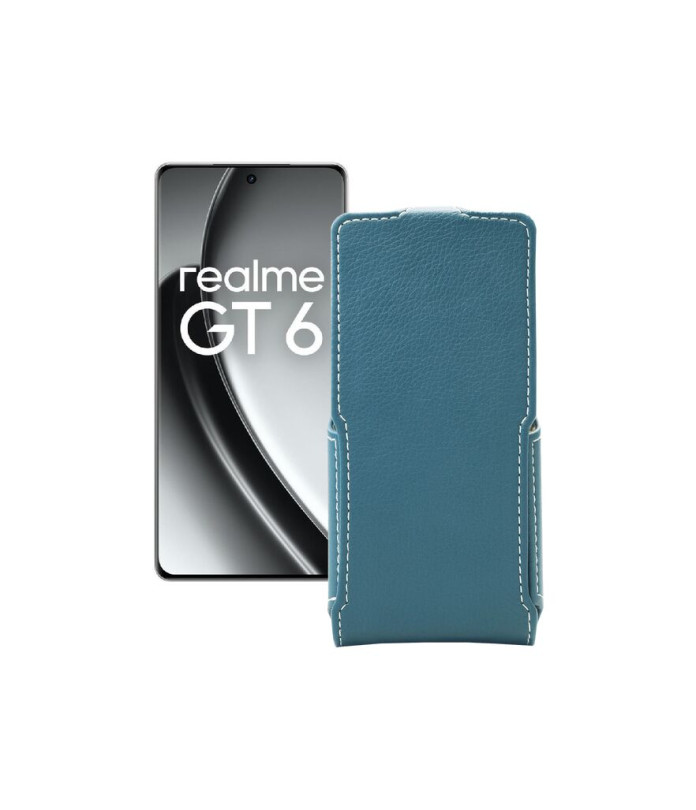 Чохол-флип з екошкіри для телефону Realme GT6