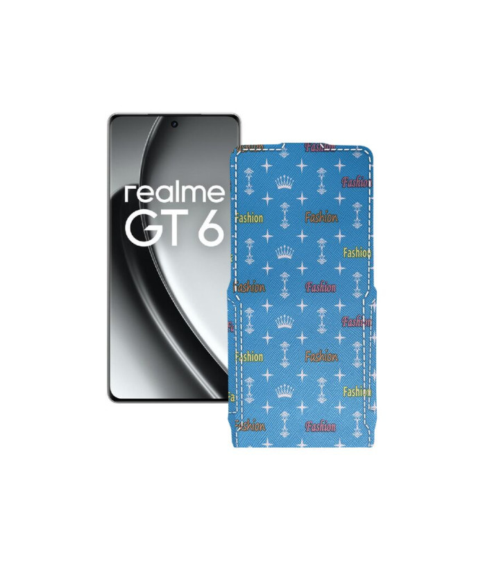Чохол-флип з екошкіри для телефону Realme GT6