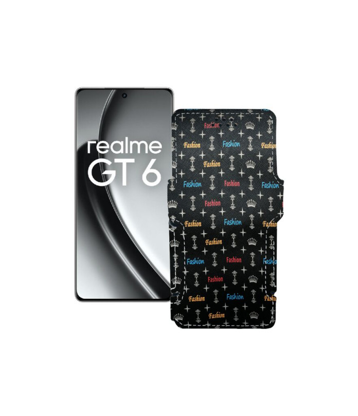 Чохол-книжка з екошкіри для телефону Realme GT6