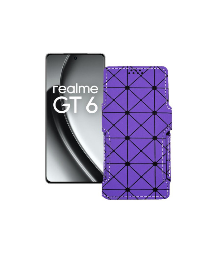 Чохол-книжка з екошкіри для телефону Realme GT6