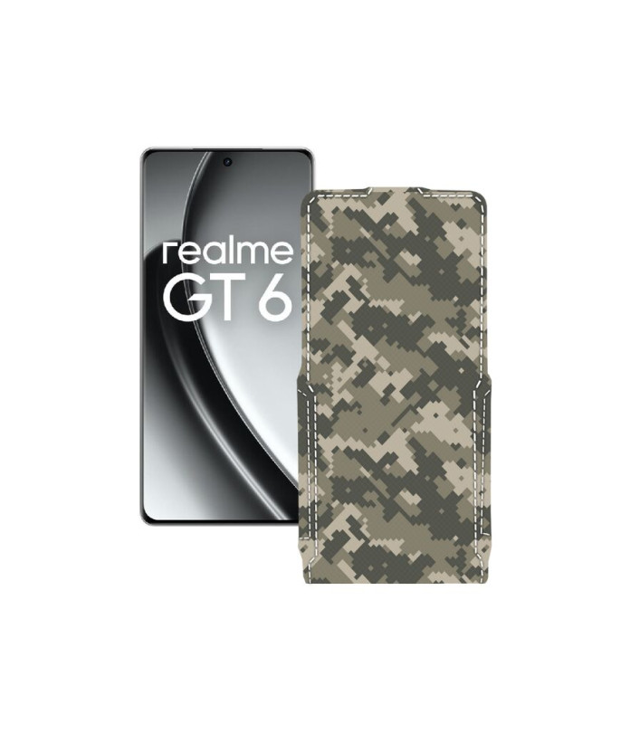 Чохол-флип з екошкіри для телефону Realme GT6