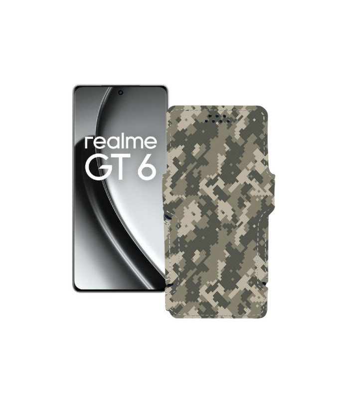 Чохол-книжка з екошкіри для телефону Realme GT6