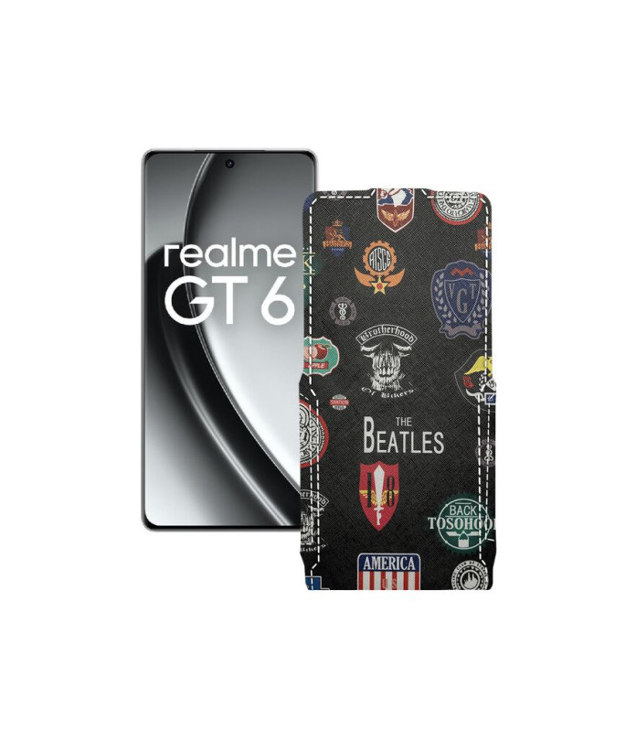 Чохол-флип з екошкіри для телефону Realme GT6