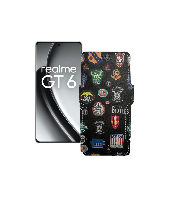 Чохол-книжка з екошкіри для телефону Realme GT6