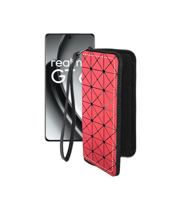 Чохол-гаманець з екошкіри для телефону Realme GT6