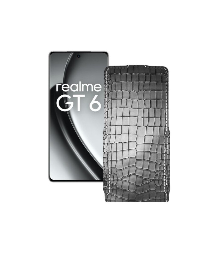 Чохол-флип з екошкіри для телефону Realme GT6