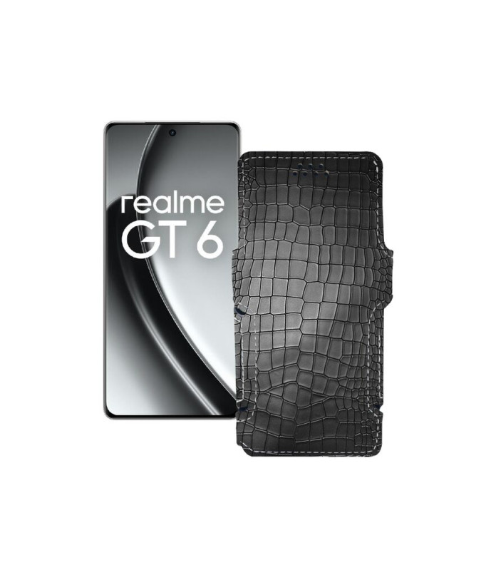 Чохол-книжка з екошкіри для телефону Realme GT6