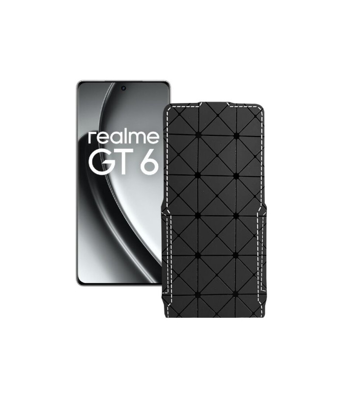 Чохол-флип з екошкіри для телефону Realme GT6