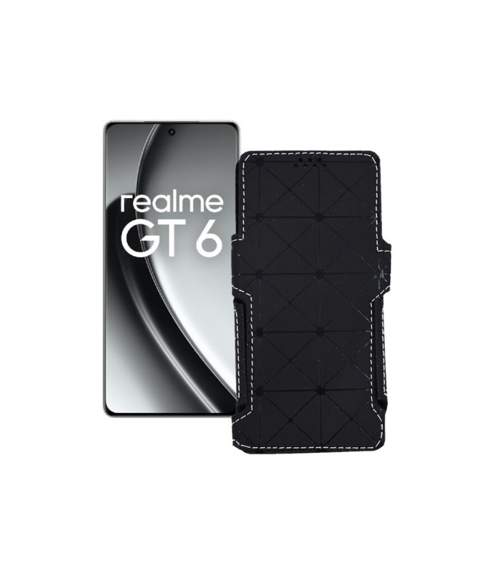 Чохол-книжка з екошкіри для телефону Realme GT6