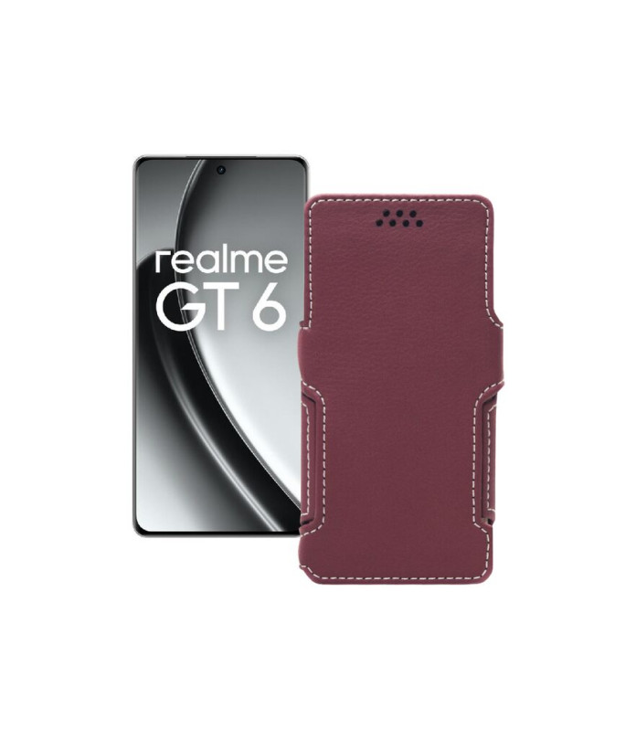 Чохол-книжка з екошкіри для телефону Realme GT6