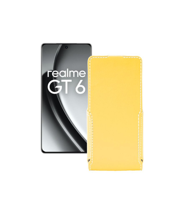 Чохол-флип з екошкіри для телефону Realme GT6