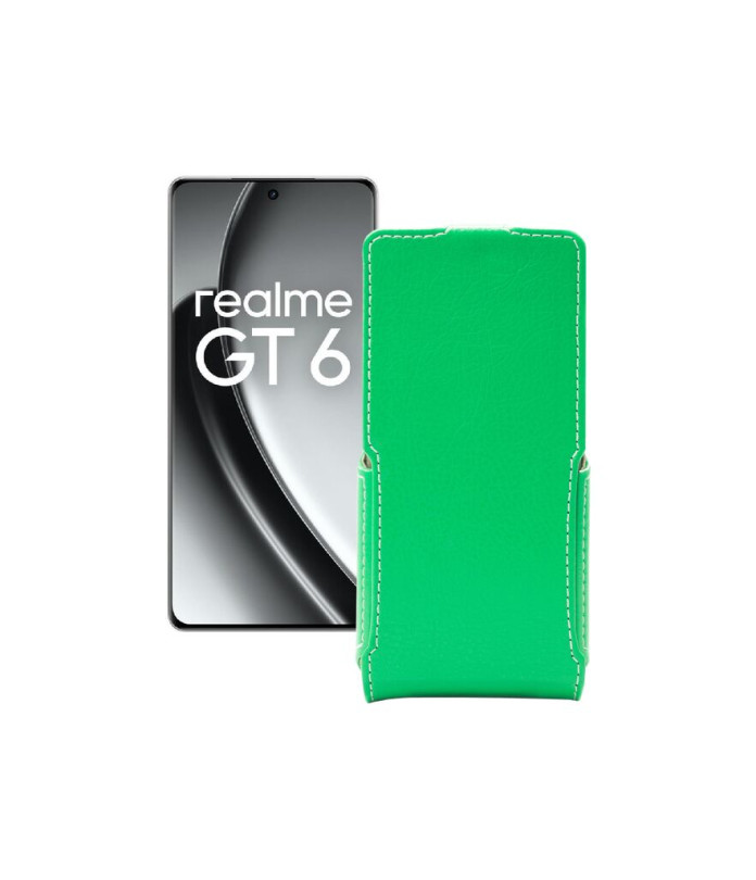 Чохол-флип з екошкіри для телефону Realme GT6