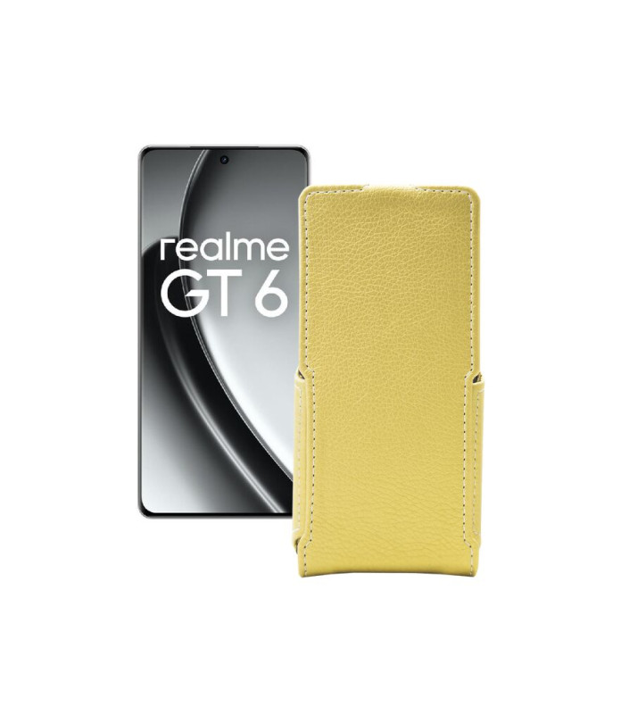 Чохол-флип з екошкіри для телефону Realme GT6