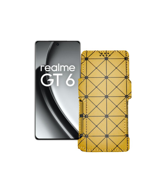 Чохол-книжка з екошкіри для телефону Realme GT6