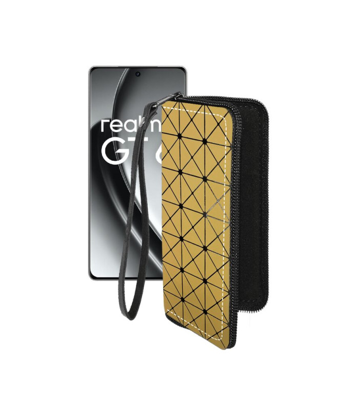 Чохол-гаманець з екошкіри для телефону Realme GT6