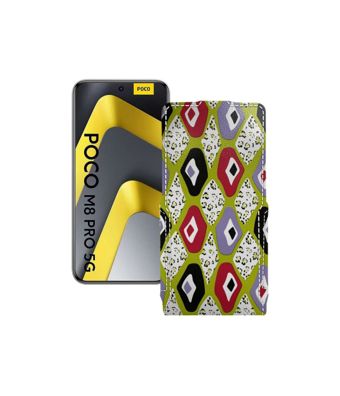 Чохол-флип з екошкіри для телефону Xiaomi Poco M8 Pro 5G