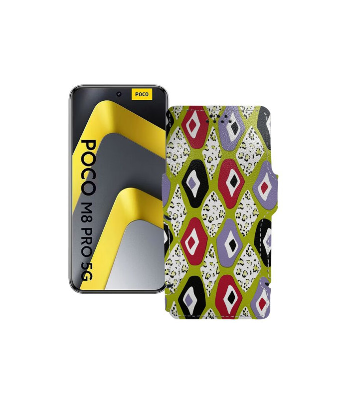 Чохол-книжка з екошкіри для телефону Xiaomi Poco M8 Pro 5G