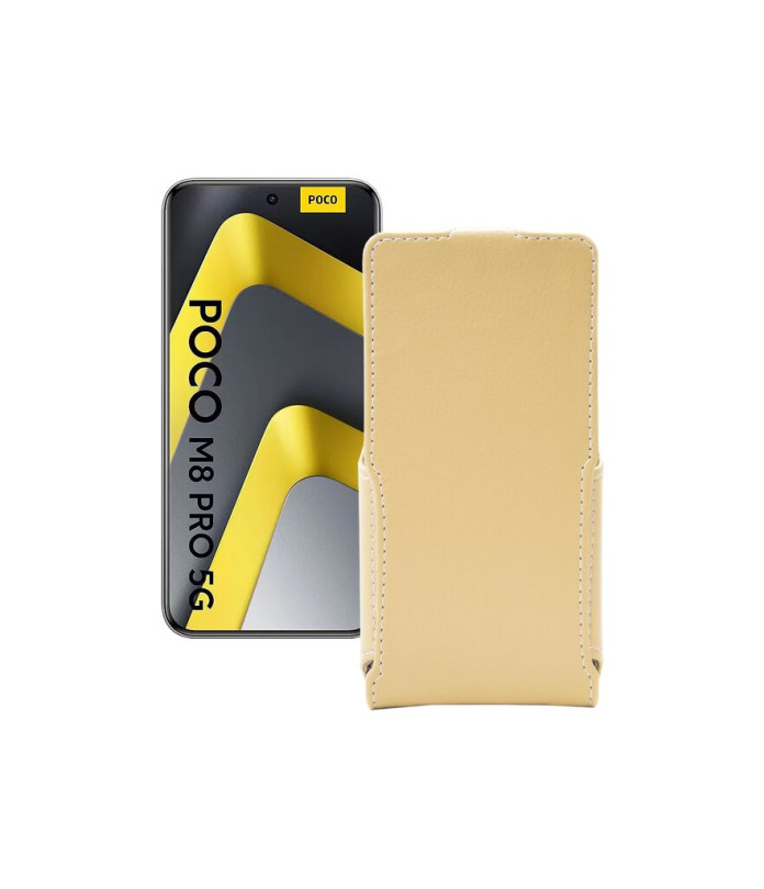 Чохол-флип з екошкіри для телефону Xiaomi Poco M8 Pro 5G