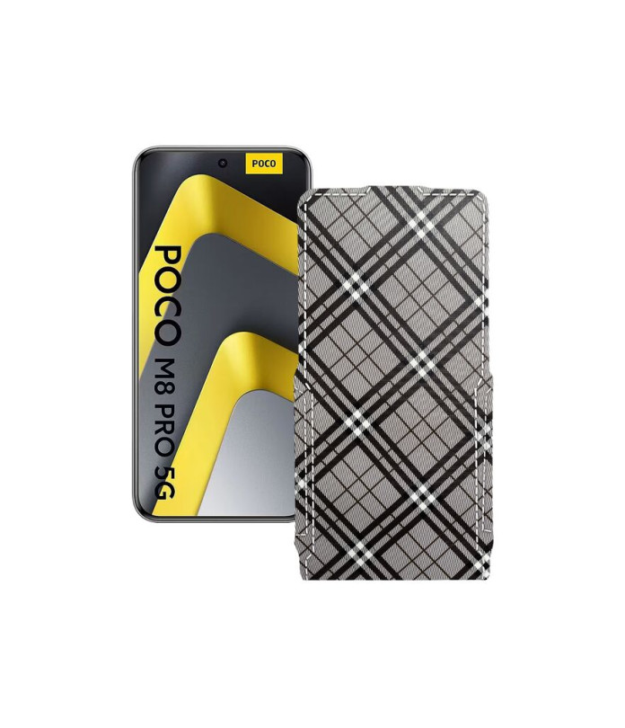 Чохол-флип з екошкіри для телефону Xiaomi Poco M8 Pro 5G
