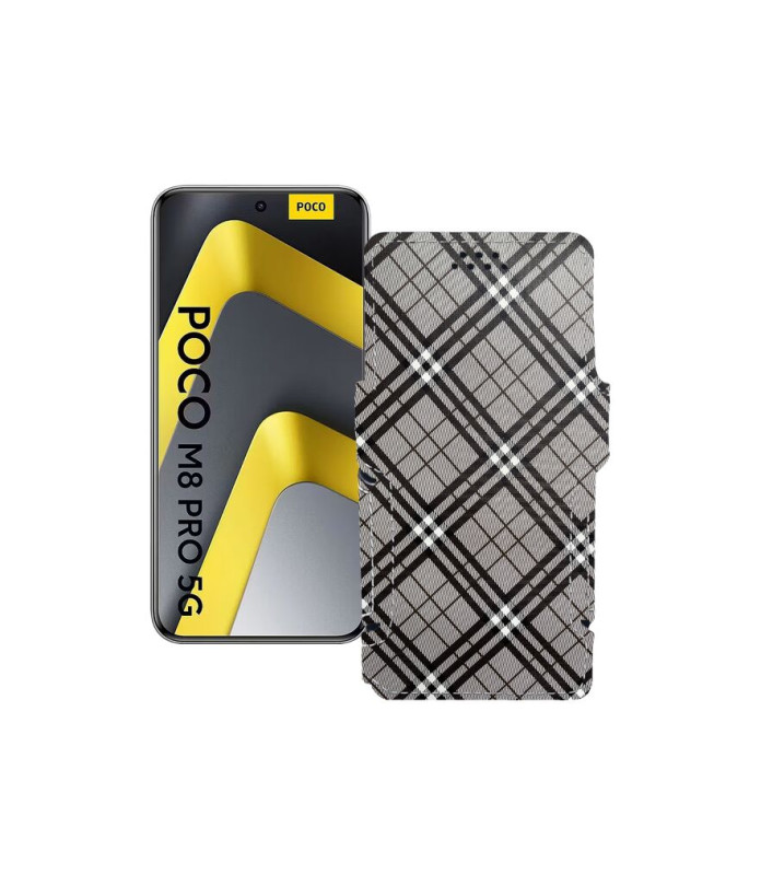 Чохол-книжка з екошкіри для телефону Xiaomi Poco M8 Pro 5G