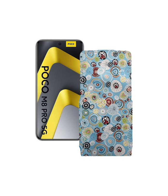 Чохол-флип з екошкіри для телефону Xiaomi Poco M8 Pro 5G
