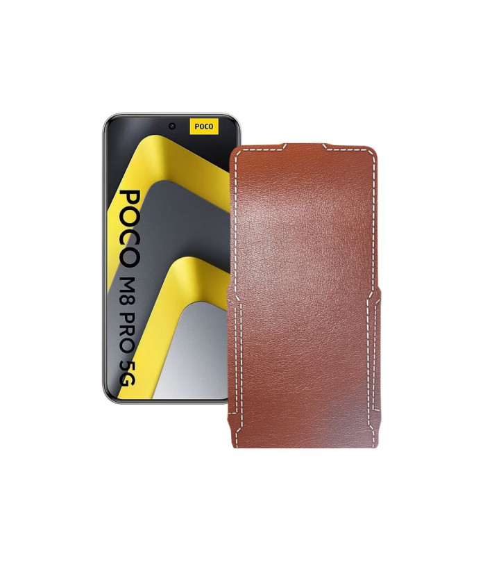 Чохол-флип з екошкіри для телефону Xiaomi Poco M8 Pro 5G