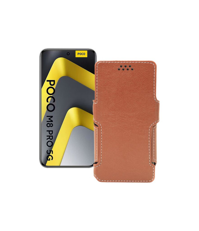 Чохол-книжка з екошкіри для телефону Xiaomi Poco M8 Pro 5G