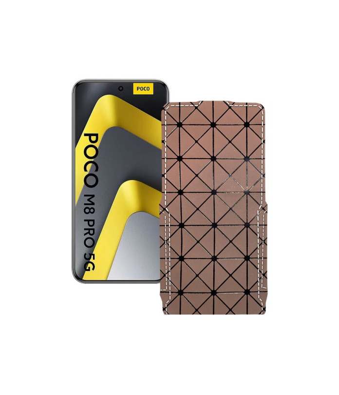 Чохол-флип з екошкіри для телефону Xiaomi Poco M8 Pro 5G