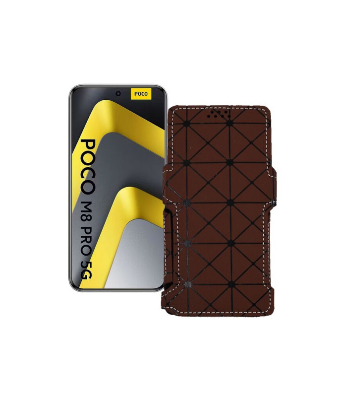 Чохол-книжка з екошкіри для телефону Xiaomi Poco M8 Pro 5G