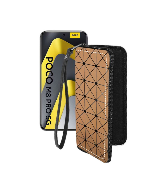 Чохол-гаманець з екошкіри для телефону Xiaomi Poco M8 Pro 5G
