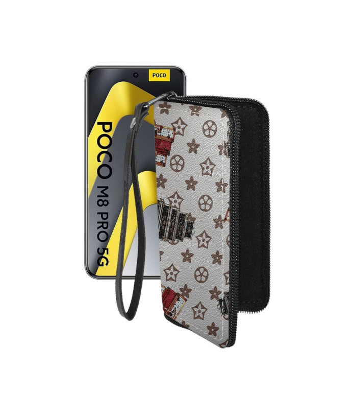 Чохол-гаманець з екошкіри для телефону Xiaomi Poco M8 Pro 5G