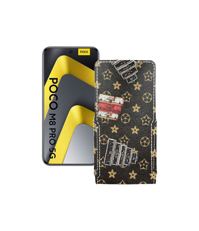 Чохол-флип з екошкіри для телефону Xiaomi Poco M8 Pro 5G