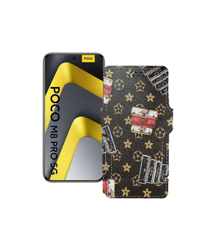 Чохол-книжка з екошкіри для телефону Xiaomi Poco M8 Pro 5G