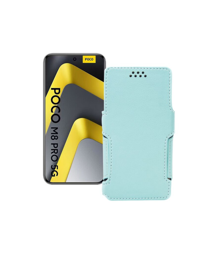 Чохол-книжка з екошкіри для телефону Xiaomi Poco M8 Pro 5G